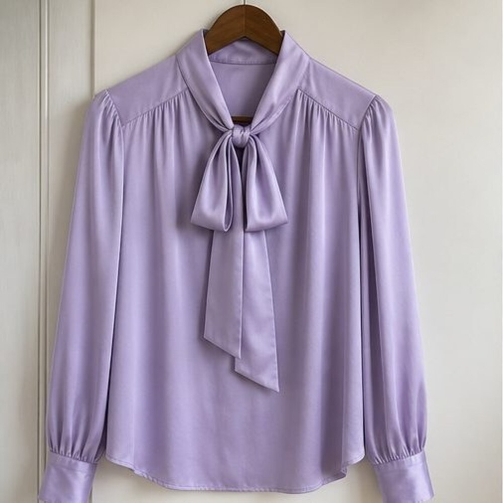 Cream Wrap Blouse